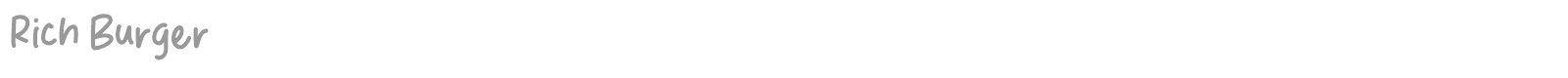 Rich Burger font preview